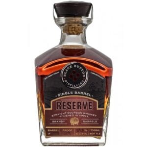 Black Button Single Barrel Apple Brandy Finished Bourbon Bottle